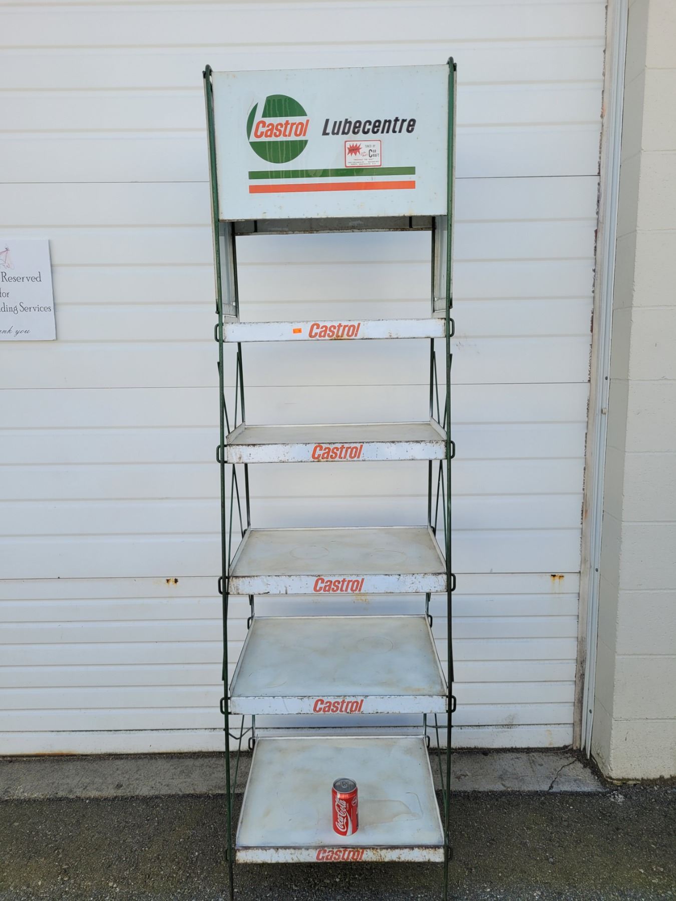 Large VTG Castrol Lube Centre Metal Display Rack
