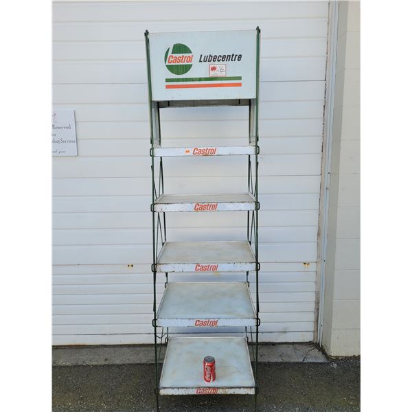 Large VTG Castrol Lube Centre Metal Display Rack