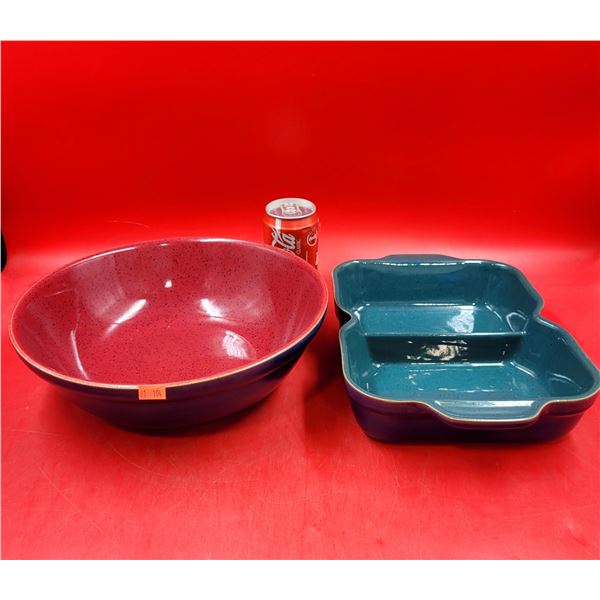 Handcrafted Denby Harlequin Pottery Dishes