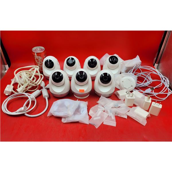 CCTV Security Cameras w/ Cords & Accessories