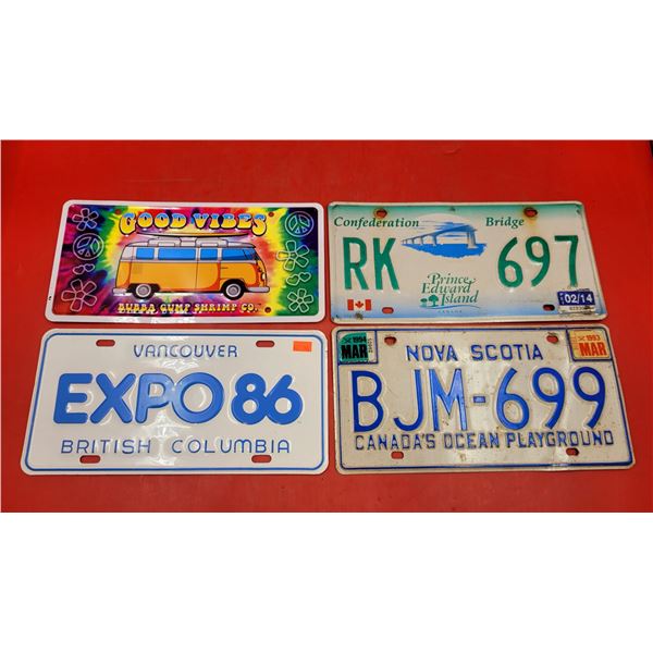 Expo 86 License Plate, Canadian License Plates & Good Vibes Decorative License Plate