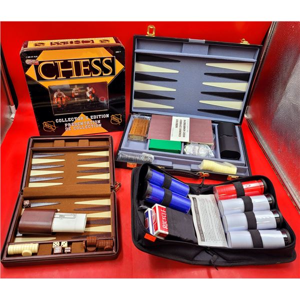 NHL Chess Collectors Edition, Backgammon Sets & Poker Set