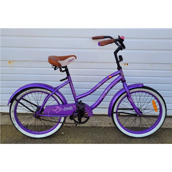 Purple Columbia Girls Cruiser Bicycle
