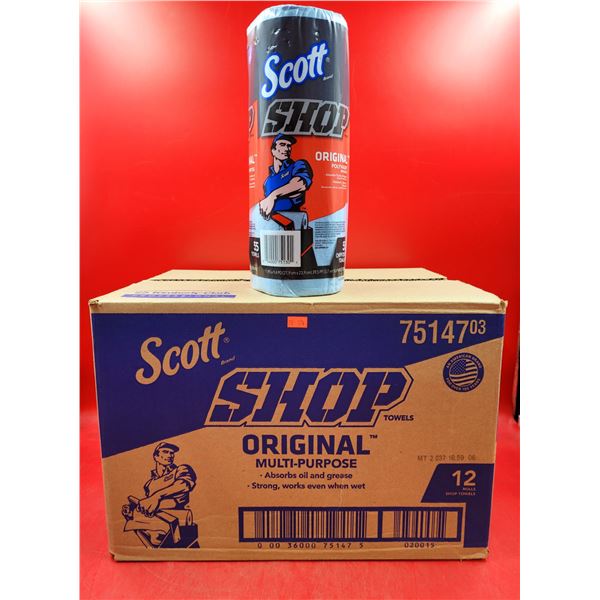 12 Rolls Scott Shop Original Multi-Purpose Polyvalent Cleaning Cloth