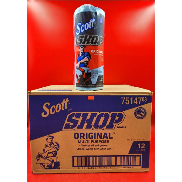 12 Rolls Scott Shop Original Multi-Purpose Polyvalent Cleaning Cloth