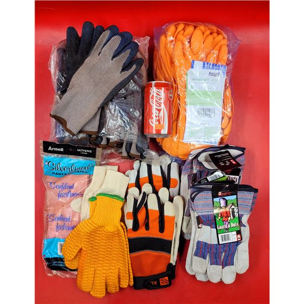 Gardening, Work, & Cleaning Glove Lot