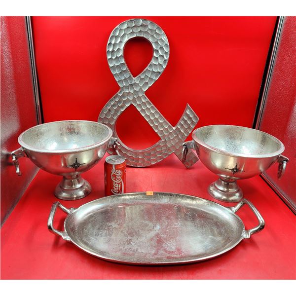 Metal Decor & Serving Platter