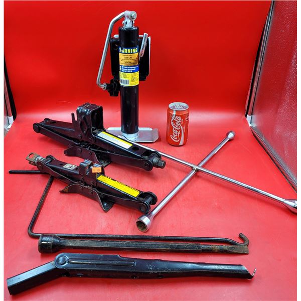 Power Fist Implement Jack, 2 Jacks, & Tire Irons