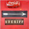 Image 1 : Cast Sheriff & Directional Arrow Sign
