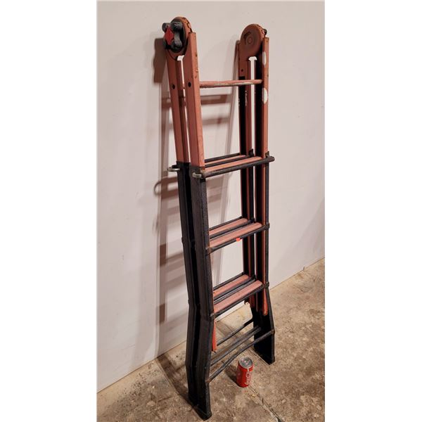 Metal Adjustable Folding Step Ladder