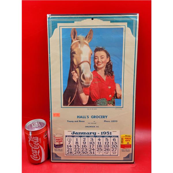 VTG Hall's Grocery Advertising Calendar