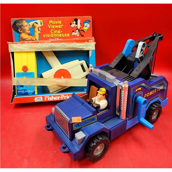 Fisher-Price Walt Disney Movie Viewer & Fisher-Price Power Tow Truck