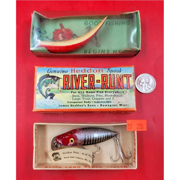 Heddon River Runt Spook Model D-9110 RH & Paw Paw Bait Co. - Model 3631