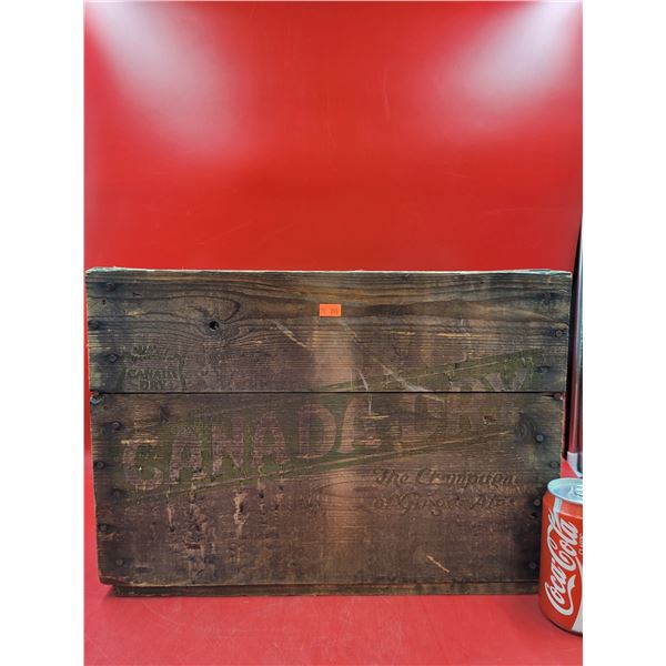 VTG Wooden Canada Dry Soda Advertising Crate