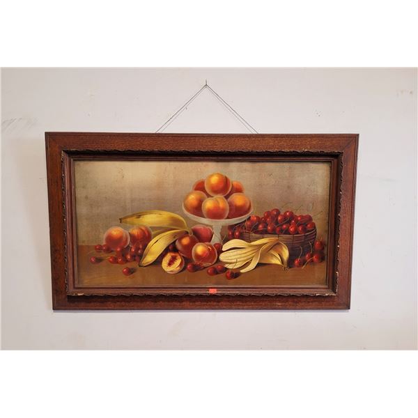 Framed Fruit Oil Painting