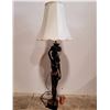 Image 1 : VTG Wooden Carved Figurine Floor Lamp