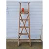 Image 1 : Wooden A-Frame Step Ladder