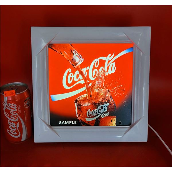 Light-Up Coca-Cola Advertising Sign