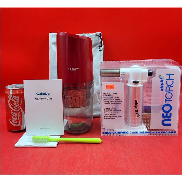 CalmDo Portable Masticating Juicer & Whip-It! Neo Torch