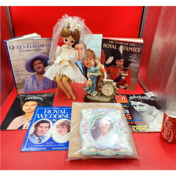 Royal Family Books, Bride Doll, Couple Clock, & Picture Frames
