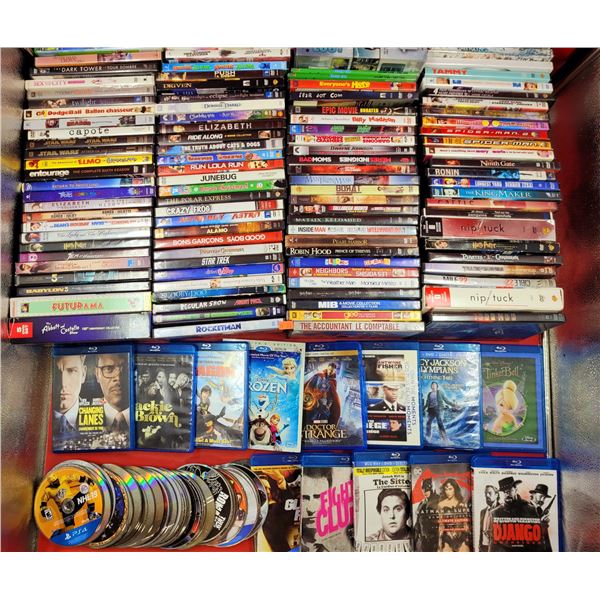 Assorted DVDs & Blu-Rays
