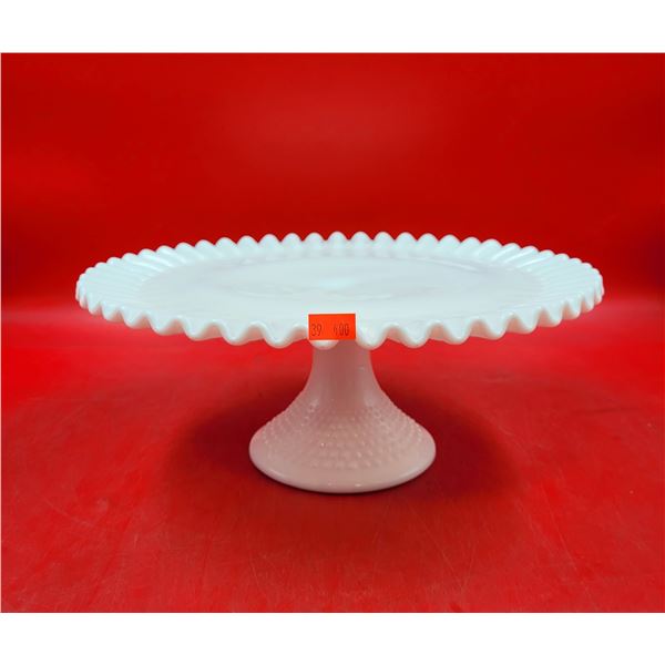 VTG White Milk Glass Desert Stand