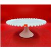 Image 1 : VTG White Milk Glass Desert Stand