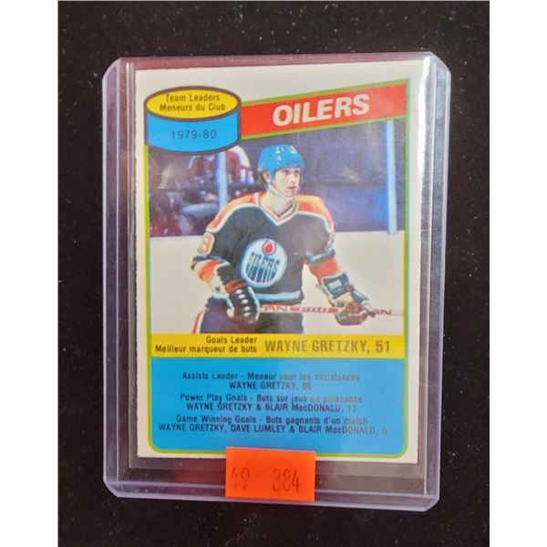 Wayne Gretzky Edmonton Oilers Hockey Card