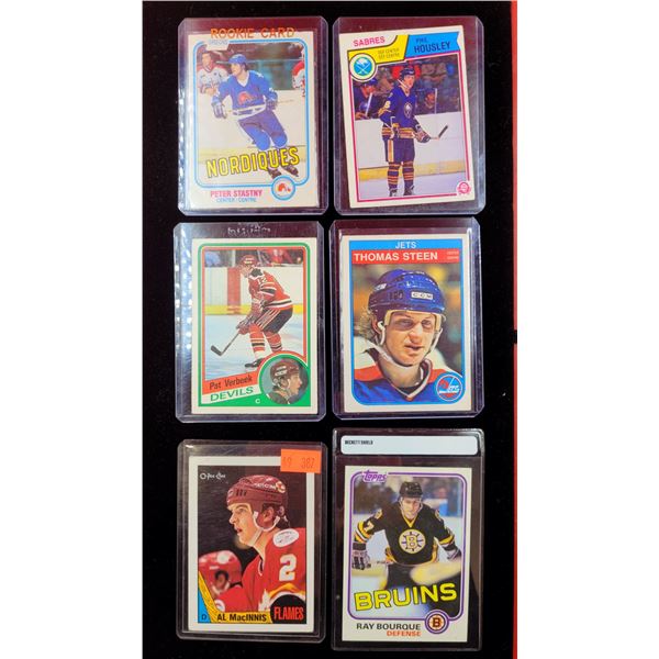 Assorted VTG Hockey Cards (Steen, Bourque, Verbeek, etc.)