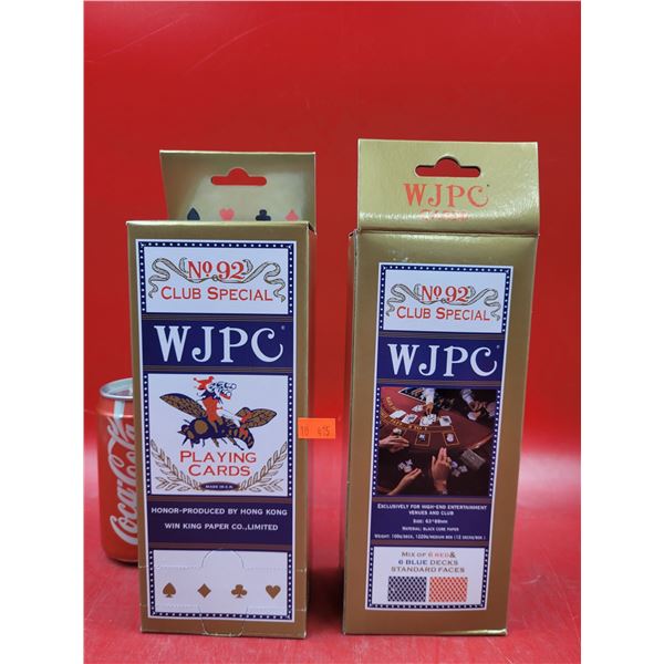 2 Sets Of Casino-Grade Wax Coated WJPC Club Special Playing Cards
