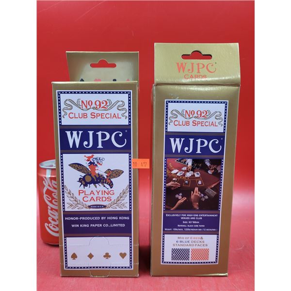 2 Sets Of Casino-Grade Wax Coated WJPC Club Special Playing Cards