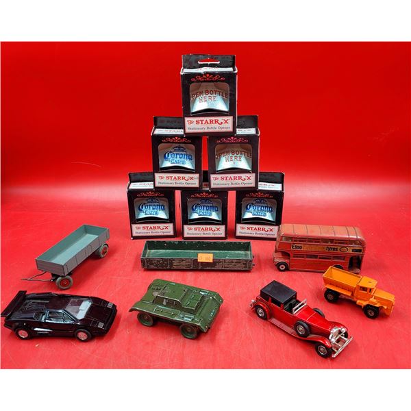 VTG Diecast Vehicles & Assorted Stationary Bottle Openers