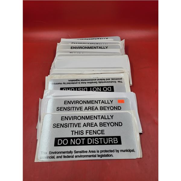 Environmentally Sensitive Area Do Not Disturb Aluminum Sign Lot