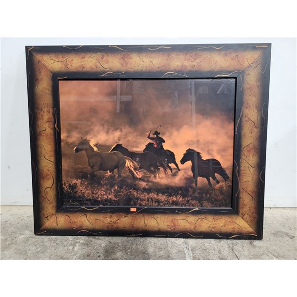 Framed Gerard Art Horse Print Made in Canada