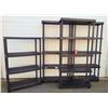 Image 1 : Black Plastic Storage Shelves