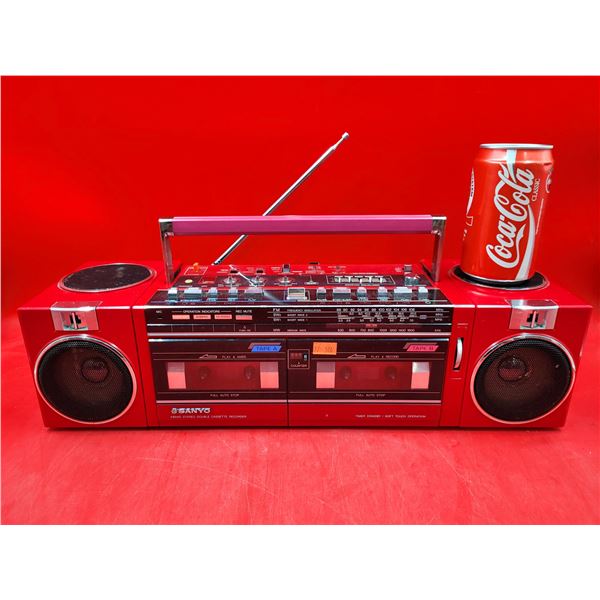 Sanyo Boombox Double Cassette Recorder