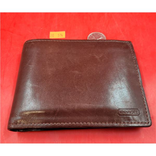 Brown Leather Coach Wallet