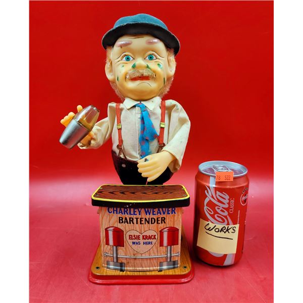 VTG Battery-Operated Charley Weaver Bartender Toy