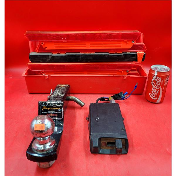 Towpower Ball Mount Hitch, Trailer Brake Controller, & Emergency Flashing Lights