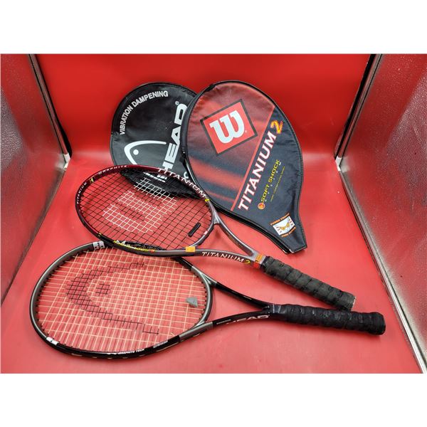 Wilson Titanium 2 Tennis Racket & Head Comp Classic XL Tennis Racket