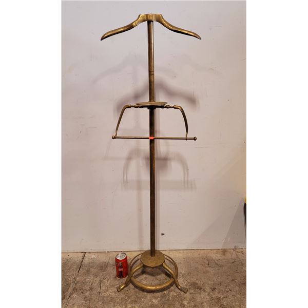 Antique Brass Butler Stand/Gentleman's Valet