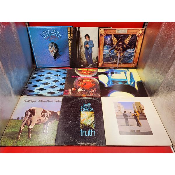 Assorted Vinyl Record Lot (Pink Floyd, The Who, etc.)