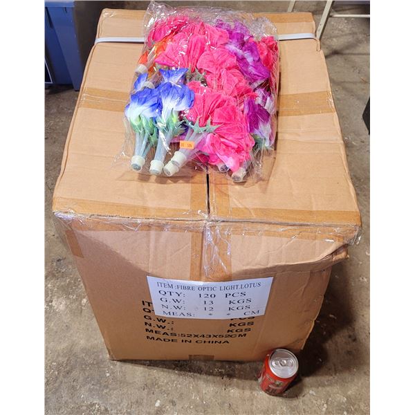 Fibre Optic Light-Up Lotus Flower Lot