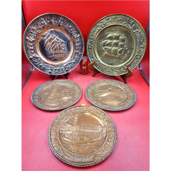 Metal Nautical Decorative Wall Plates