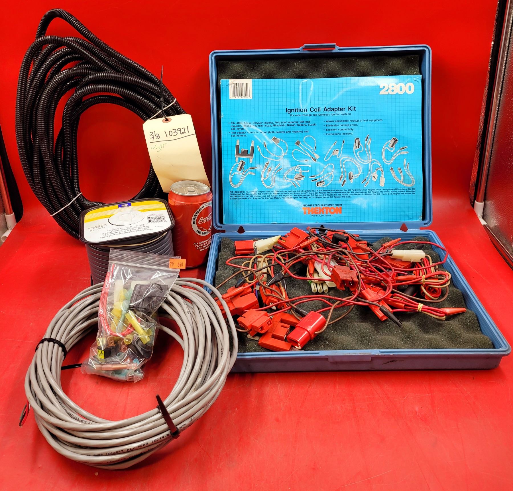 Ignition Coil Adapter Kit, Conductor Jacketed Wire, & Wire Hose