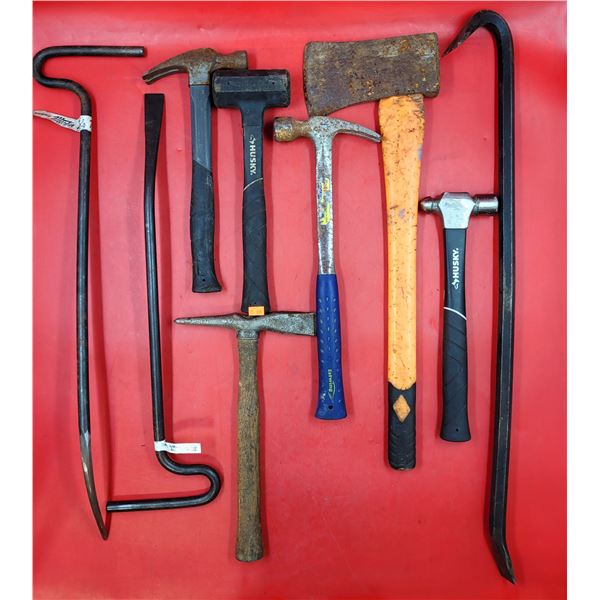 Hammer, Axe, & Crowbar Lot