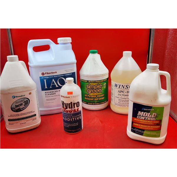 Cleaning Supplies Lot w/ All-Purpose Cleaner, Mold Control, Disinfectant, & More