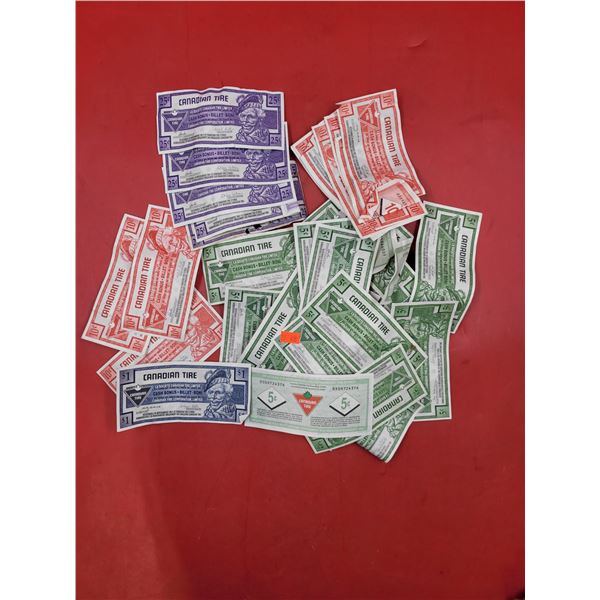 Assorted Canadian Tire Money