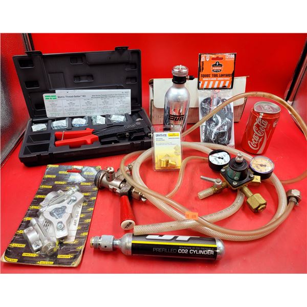 Thread-Setter Kit, CO2 Regulator, CO2 Cylinder, Mounting Kit, & More