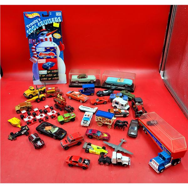 Assorted Diecast Vehicles w/ Hot Wheels Frosty's Cool Cruisers